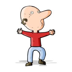 cartoon worried middle aged man N5