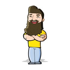 cartoon proud man N13