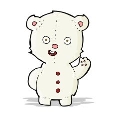 cute cartoon polar bear N29