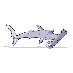 Cartoon Hammerhead Shark N9