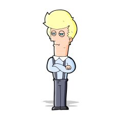 cartoon annoyed man N36