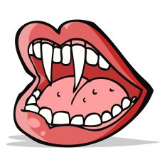 cartoon vampire mouth N13