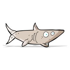 Cartoon Happy Shark N13