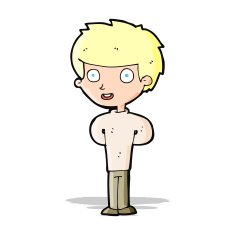 cartoon happy boy N109