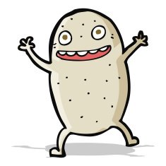 cartoon happy potato N4