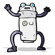 Cartoon Robot N168