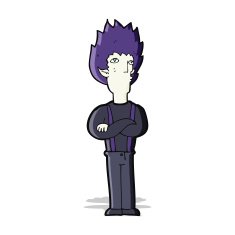 cartoon vampire man N48