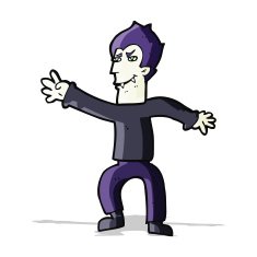cartoon vampire man N49
