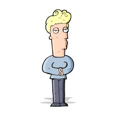 cartoon arrogant man N5