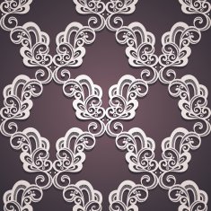 Seamless Ornate Pattern (Vector) Hand Drawn Texture N47
