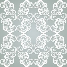 Seamless Ornate Pattern (Vector) Hand Drawn Texture N48