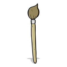 cartoon artist's brush N11