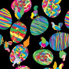 Eggs and hen pattern