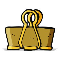 cartoon brass clip N3
