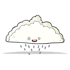 Cartoon Rain Cloud N30
