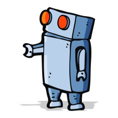 Cartoon Robot N169