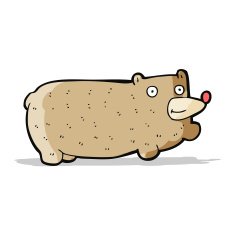 funny cartoon bear N34