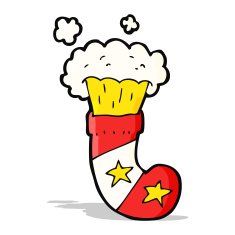 cartoon magic christmas stocking N5