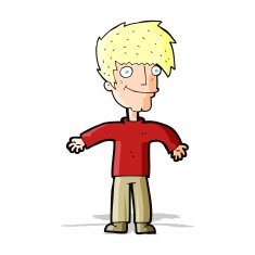 cartoon happy man N222
