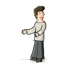 cartoon disgusted man N5