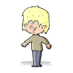 cartoon excited man N55