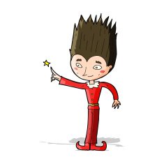 cartoon magic christmas elf N5