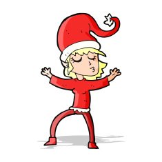 santa's helper cartoon N11