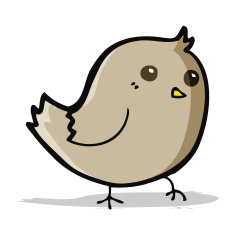 Cartoon Bird N205