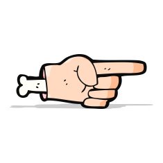 cartoon pointing hand symbol N5