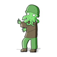 cartoon alien man N3