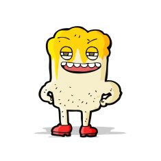 cartoon happy tooth N20