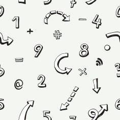 vector letters background signs