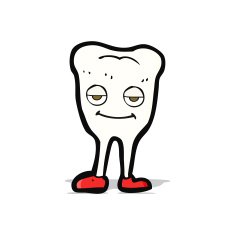 cartoon happy tooth N21