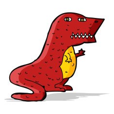cartoon dinosaur N101