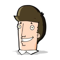 cartoon happy man N225
