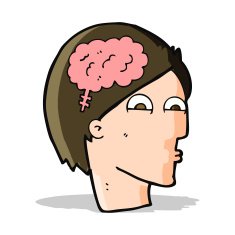 cartoon head with brain symbol N17