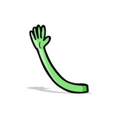 cartoon monster arm N36