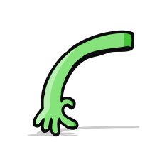 cartoon monster arm N37