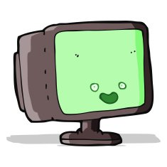 Cartoon Computer Screen N18
