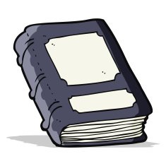 cartoon old book N8