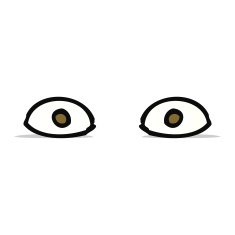 cartoon staring eyes N5