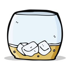 cartoon whisky in glass N3
