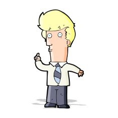 cartoon man with question N13