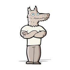 Cartoon Werewolf N23