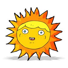 sun cartoon character N6