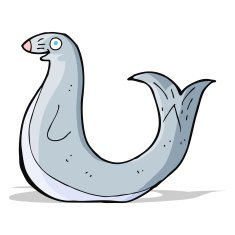 cartoon happy seal N8