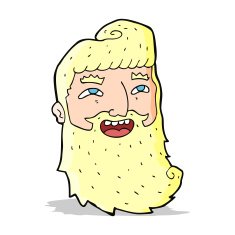cartoon man with beard laughing N3