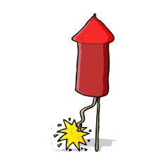 cartoon firework N33