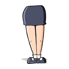 cartoon female legs N15