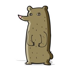 funny cartoon bear N36